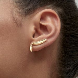 Jenny Bird Studio Climber Earring Gold Polish